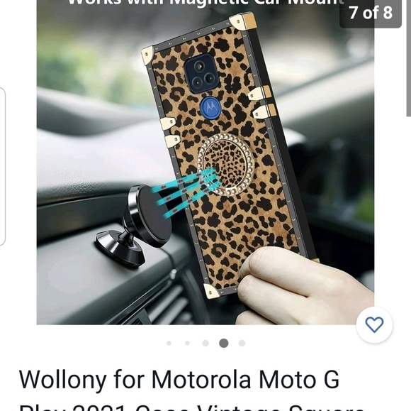 Galaxy S8 leopard studded phone case - Picture 4 of 10